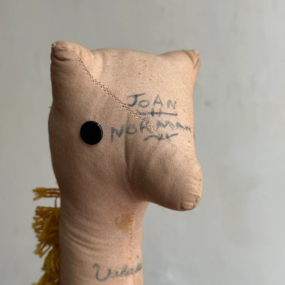 Vintage Stuffed "Autograph" Giraffe - Image 3