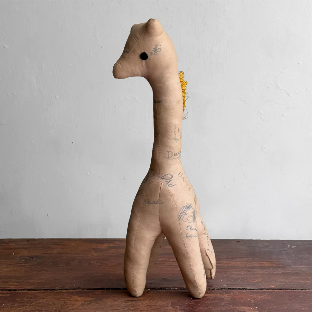 Vintage Stuffed "Autograph" Giraffe - Image 5