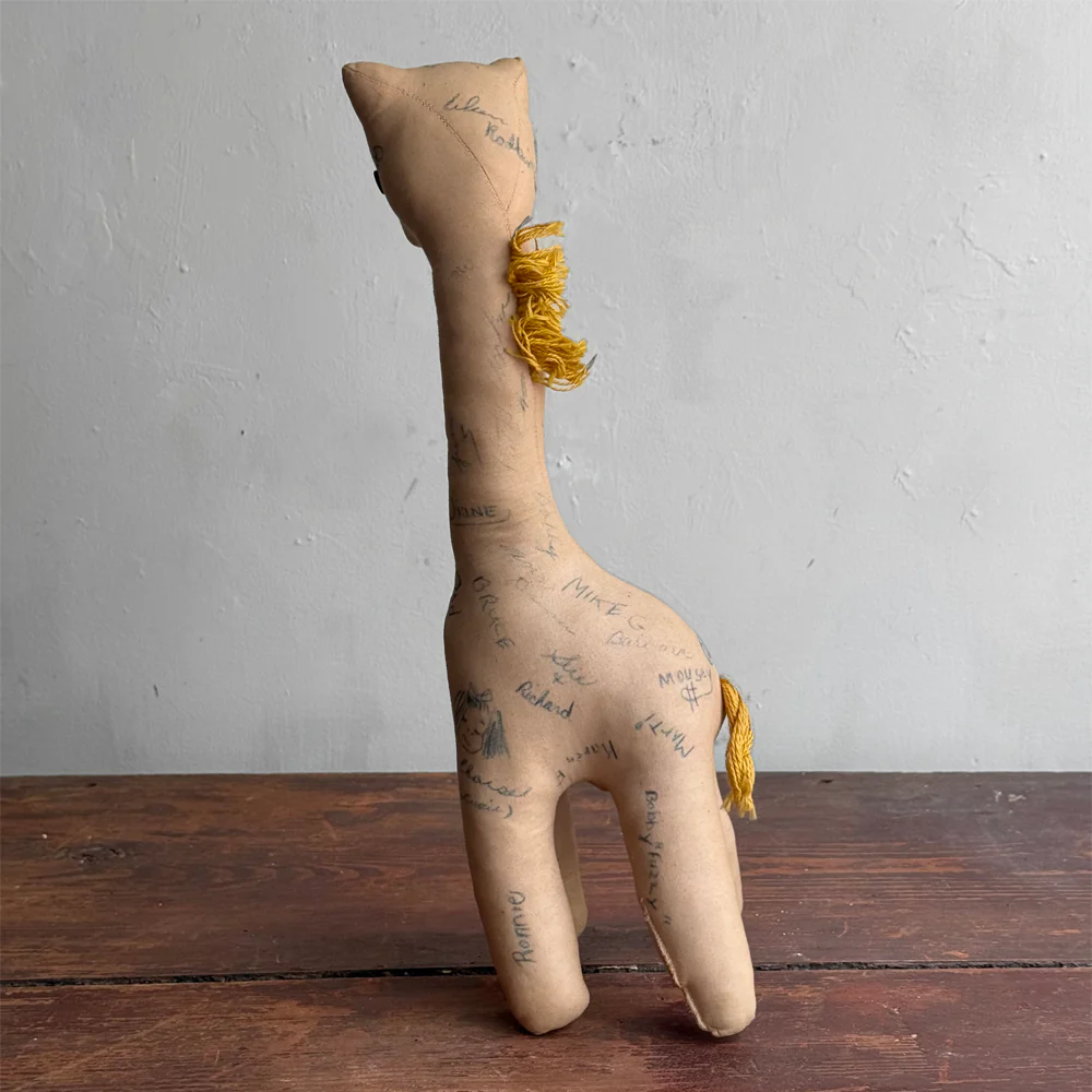 Vintage Stuffed "Autograph" Giraffe - Image 6