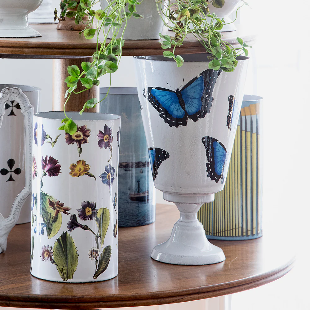 Blue Butterfly Vase - Image 2